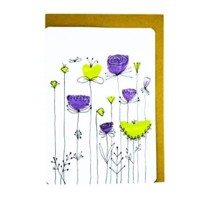 Bloemen kaartje, kaartje Emma Nieke