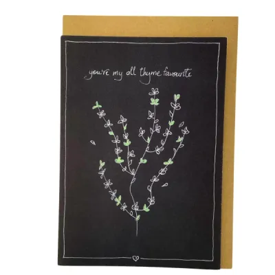 You're my all thyme favourite, kaartje Emma Nieke