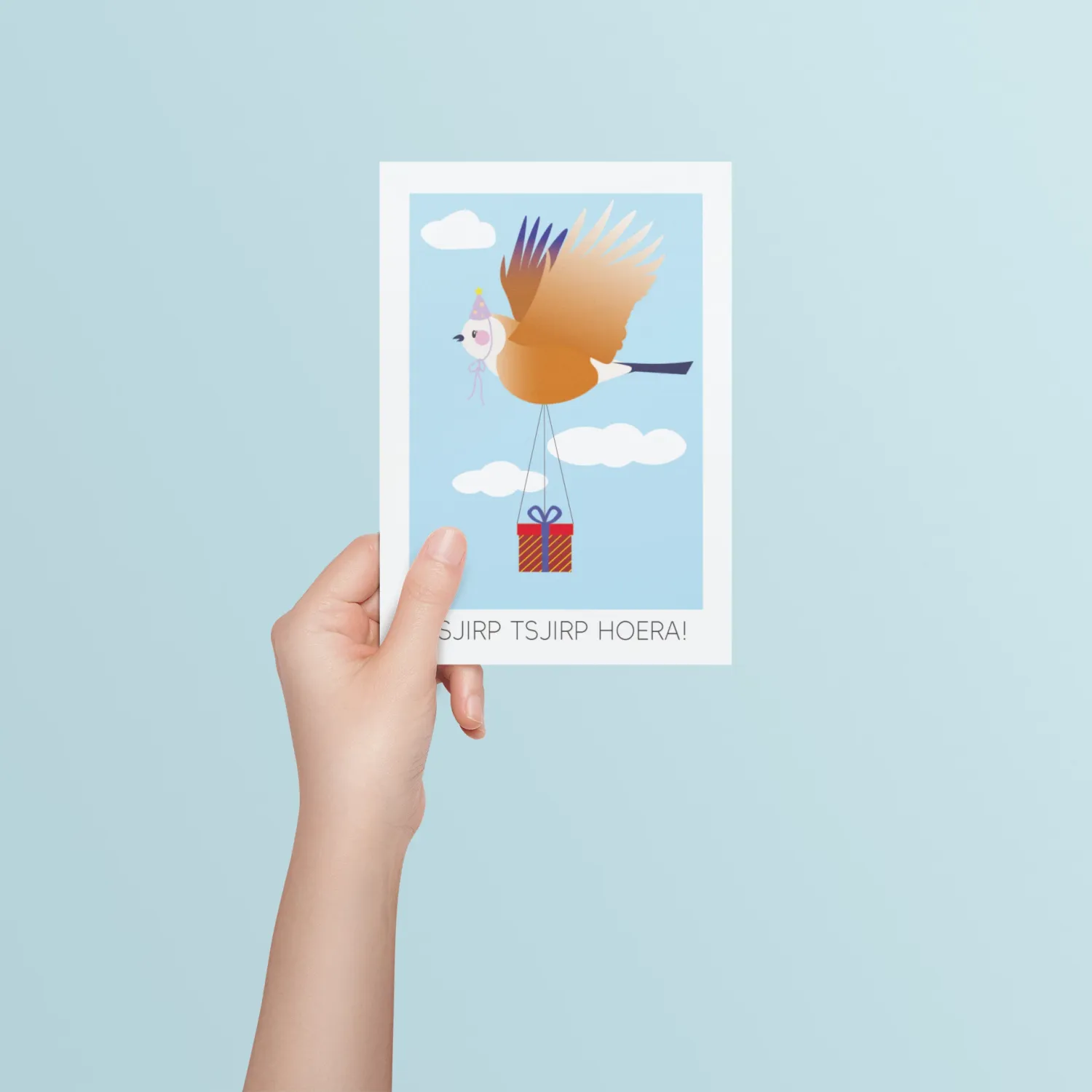 Postkaart - Tsjirp tsjirp hoera | Studio Parkiet Postkaart - Tsjirp tsjirp hoera | Studio Parkiet