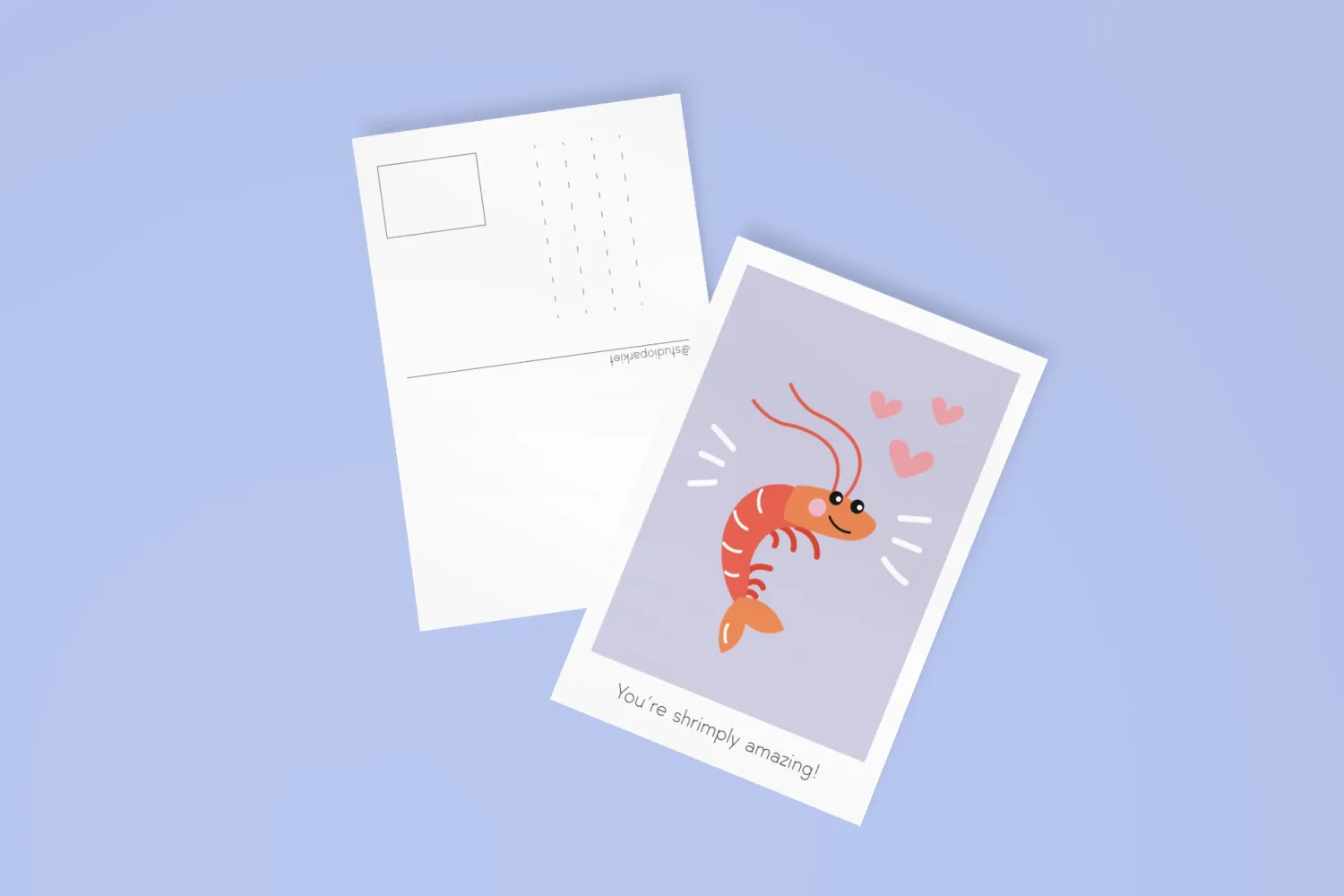 Postkaart - You’re shrimply amazing | Studio Parkiet Postkaart - You’re shrimply amazing | Studio Parkiet