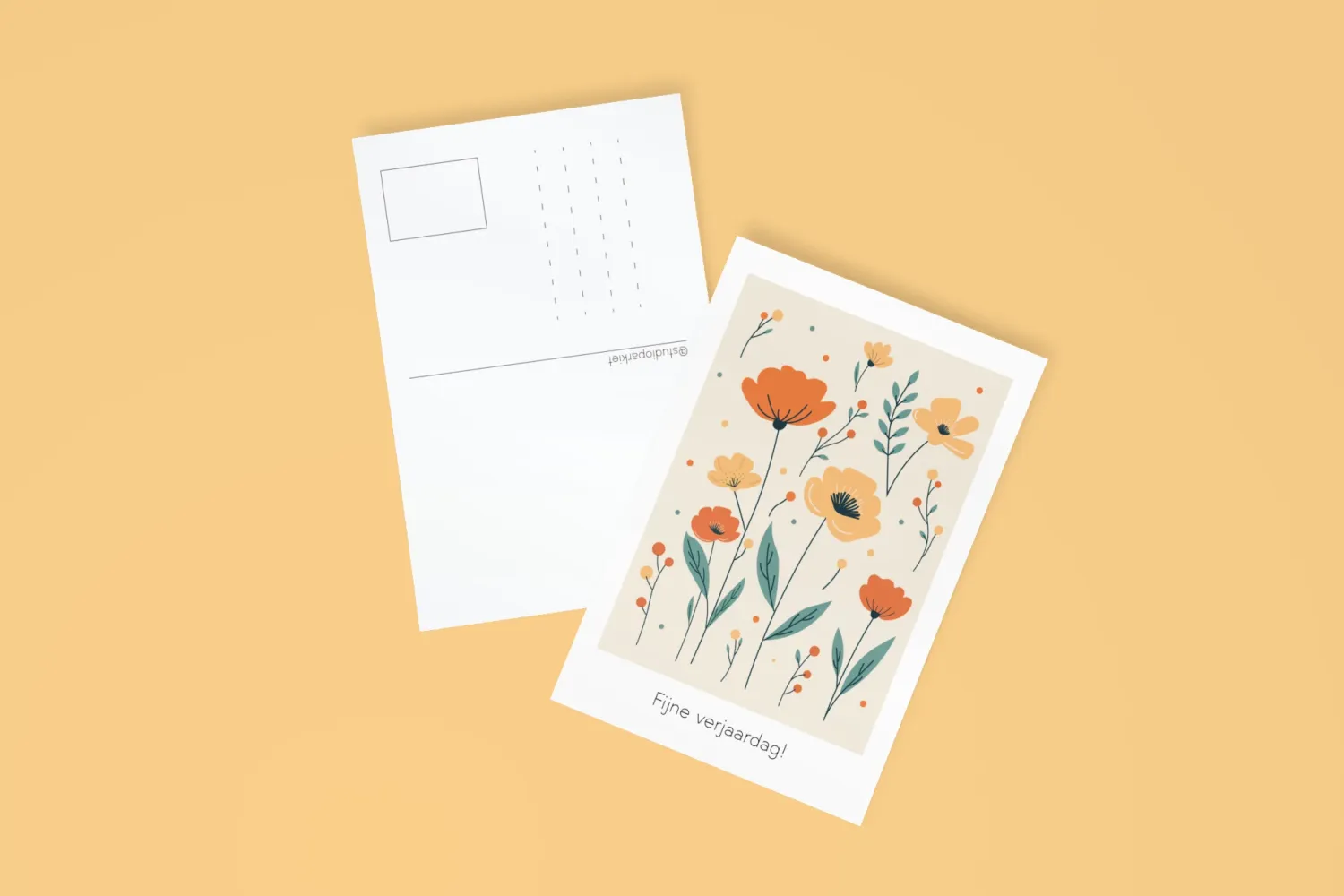 Postkaart - Fijne verjaardag | Studio Parkiet Postkaart - Fijne verjaardag | Studio Parkiet