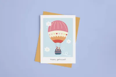 Wenskaart - Huwelijk man/man | Studio Parkiet