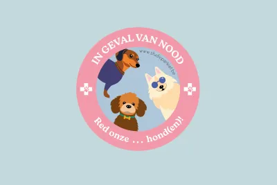 Huisdiersticker hond | Studio Parkiet