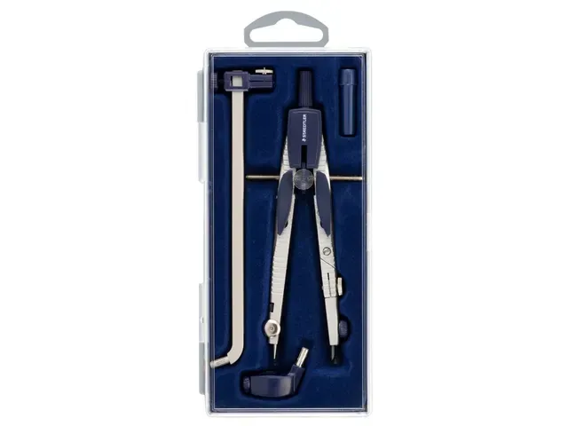 Passer Staedtler Mars 553 met snelverstelling en verlengstuk Passer Staedtler Mars 553 met snelverstelling en verlengstuk