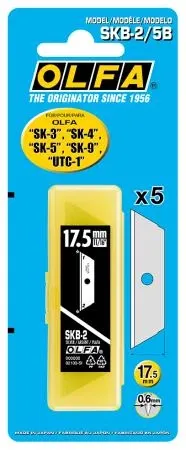 Vervangmessen 18mm voor SK-4 OLFA 5 etui à 5 stuks
