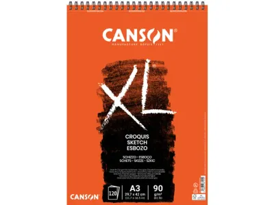 Canson | Schetspapier XL Sketch 120vel 90gr A3 ivoorwit Canson | Schetspapier XL Sketch 120vel 90gr A3 ivoorwit