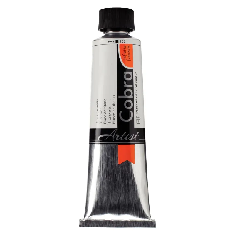 Cobra Artist | Watervermengbare Olieverf | Tube 150 ml Titaanwit