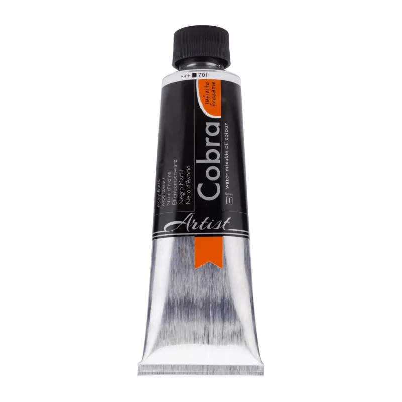 Cobra Artist | Watervermengbare Olieverf | Tube 150 ml Ivoorzwart