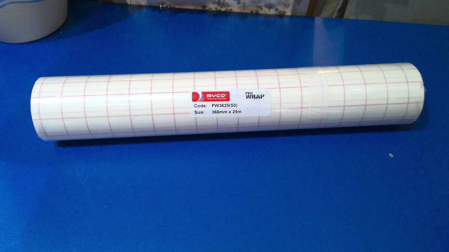 Kleeffolie voor boeken transparant 360mm x 25m