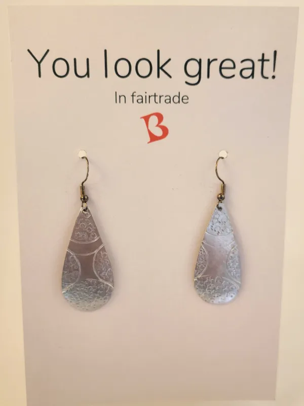 Oorbellen | KIBIBI | druppel | upcycled & fairtrade