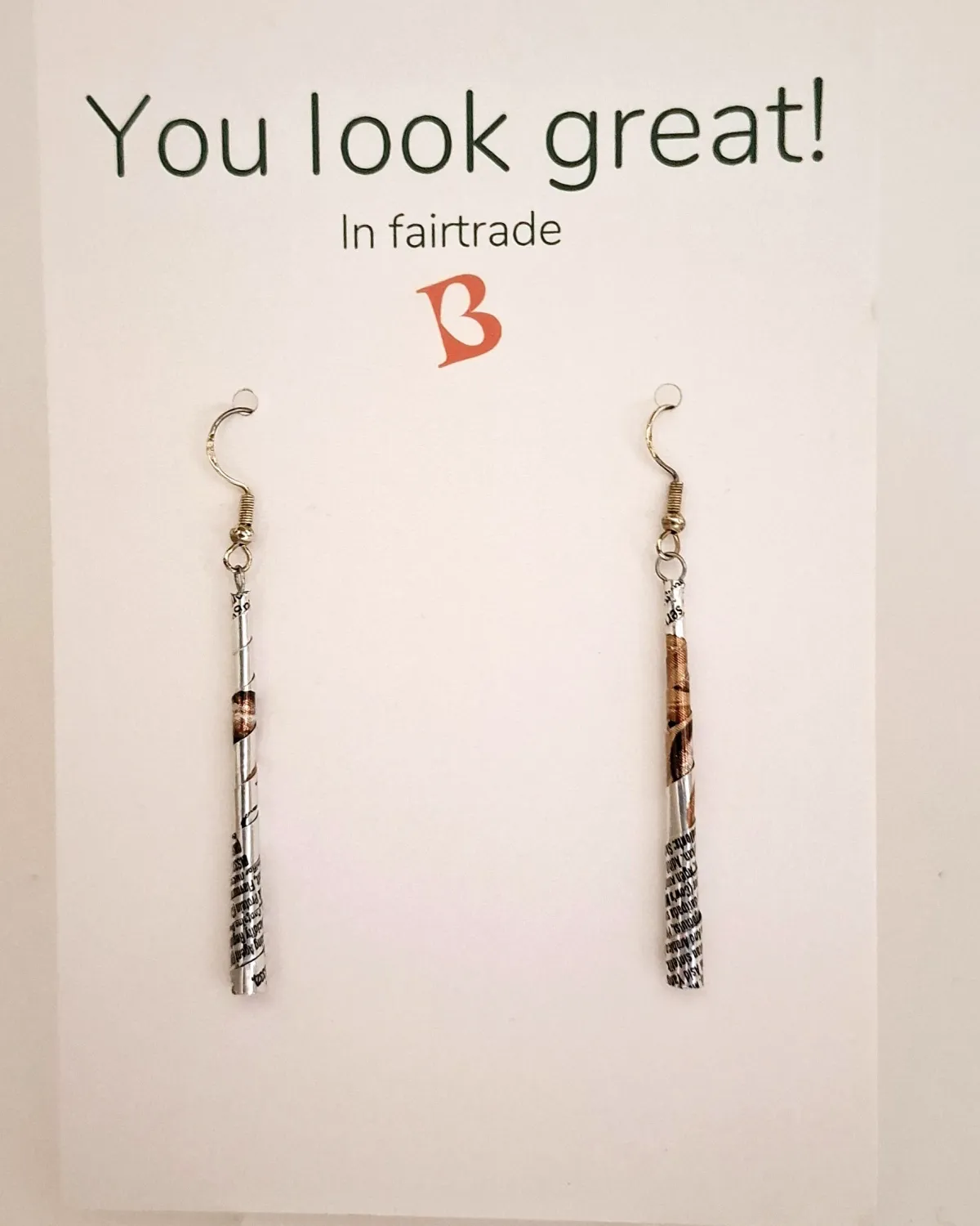 Oorbellen | Kibibi | blikjes lang | upcycled & fairtrade