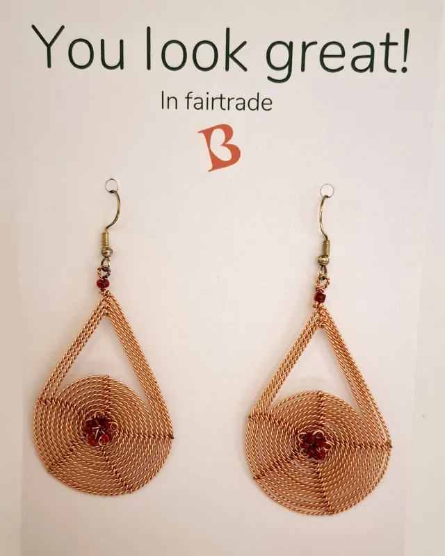 Oorbellen | KIBIBI | electrospoel druppel | upcycled & fairtrade