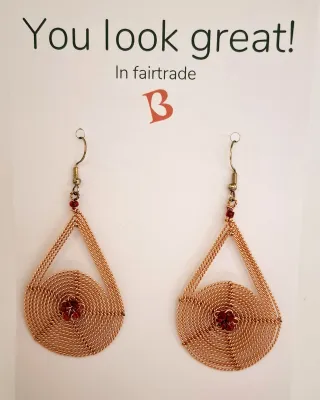 Oorbellen | KIBIBI | electrospoel druppel | upcycled & fairtrade Oorbellen | KIBIBI | electrospoel druppel | upcycled & fairtrade