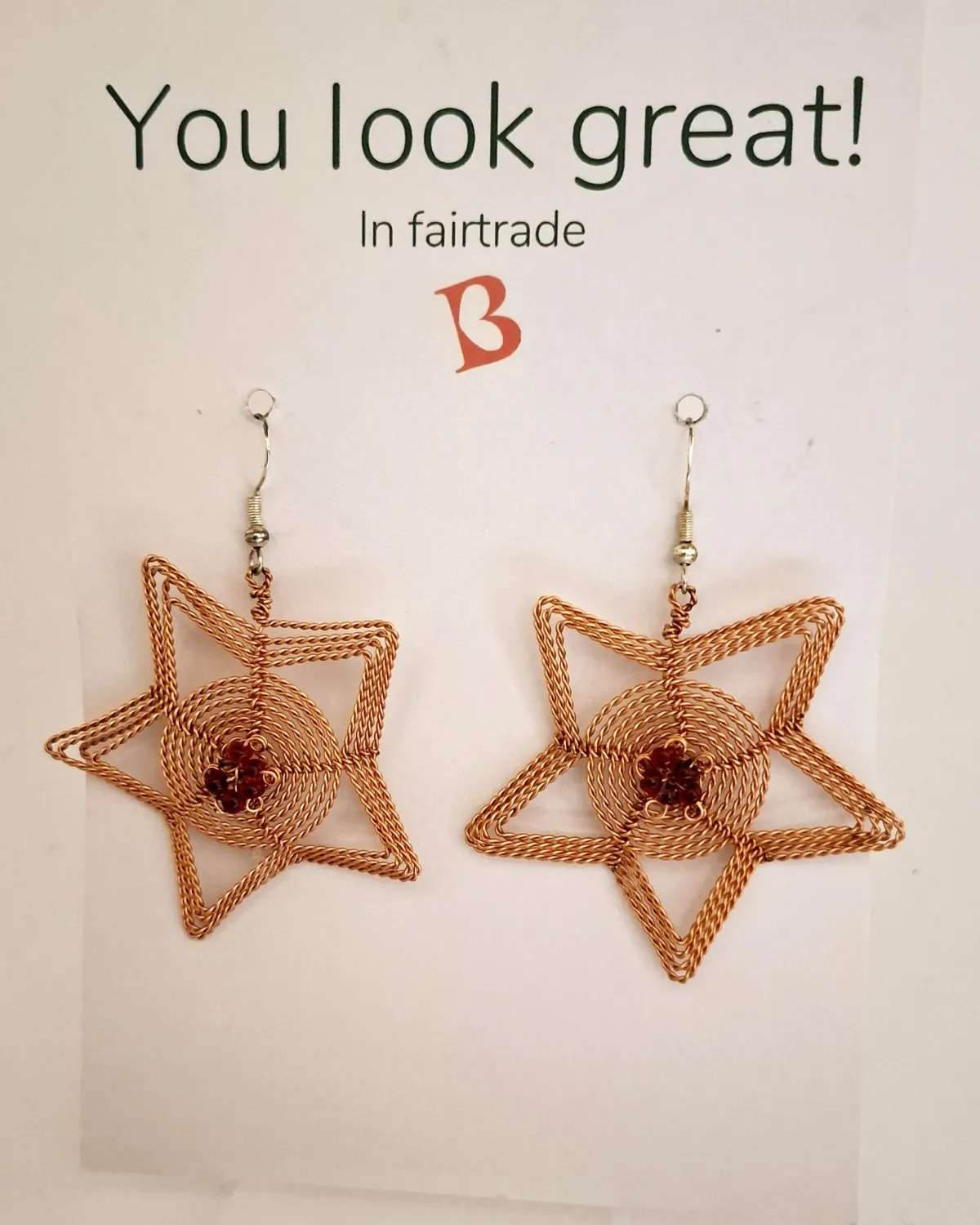 Oorbellen | KIBIBI | electrospoel ster | upcycled & fairtrade Oorbellen | KIBIBI | electrospoel ster | upcycled & fairtrade