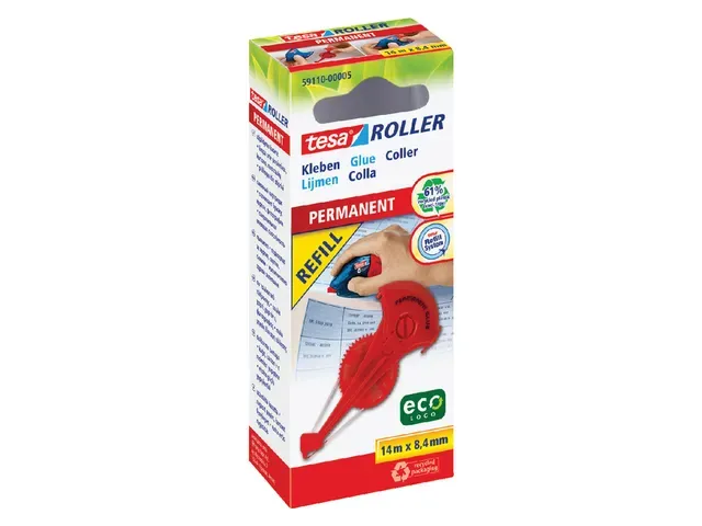 Navulcassette lijmroller | Tesa® ecologo® | 8.4mmx14m