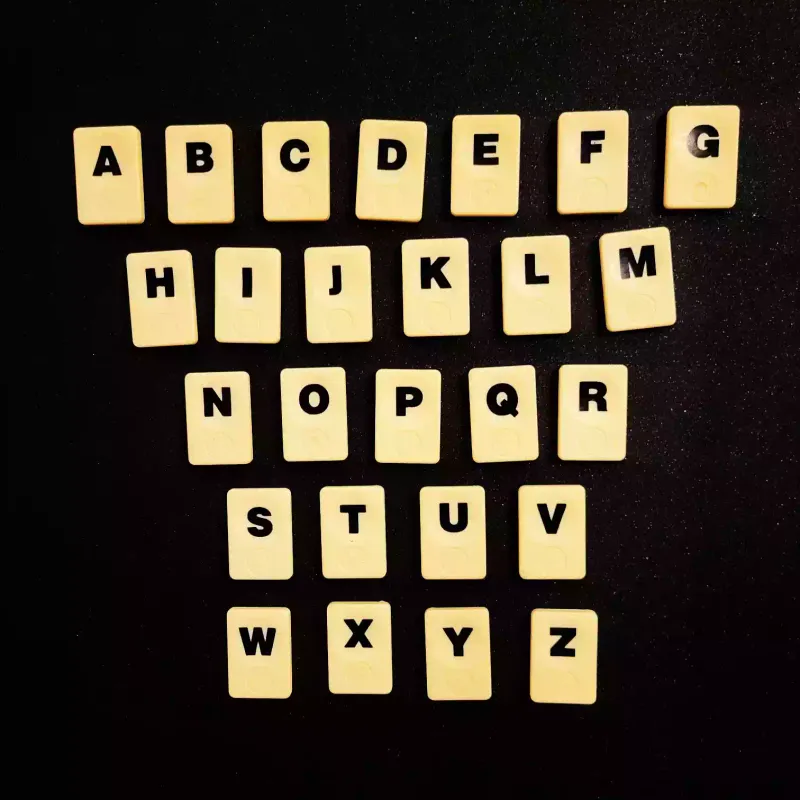 Magneet rummikub letters