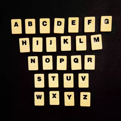 Magneet rummikub letters