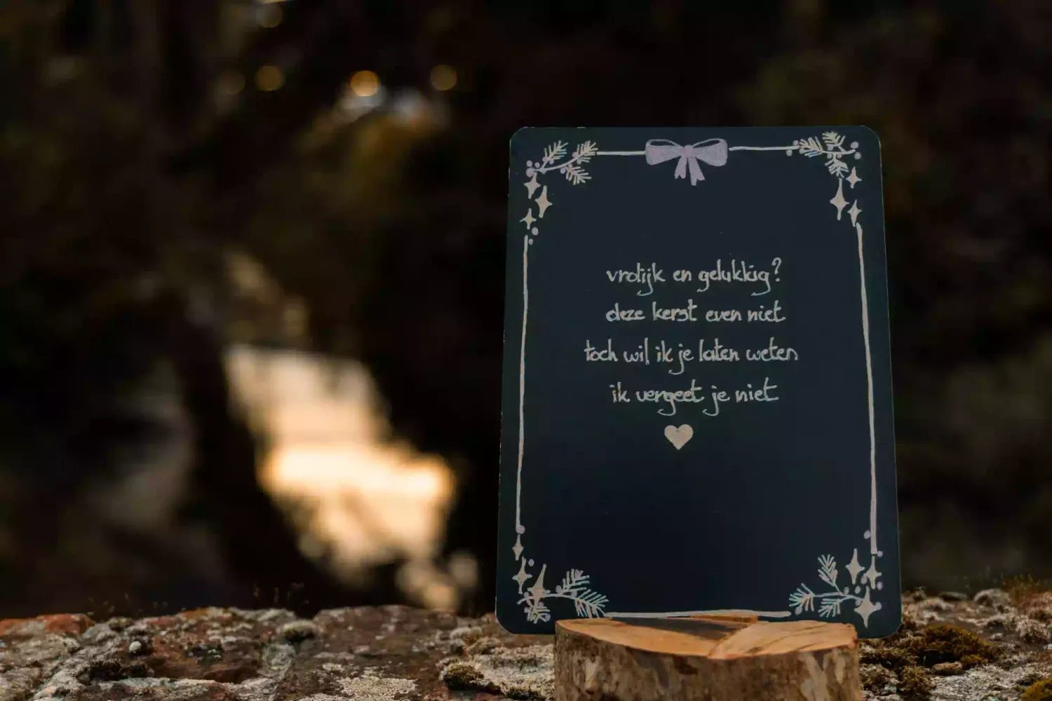 Vrolijk en gelukkig?, kerstkaartje Emma Nieke Vrolijk en gelukkig?, kerstkaartje Emma Nieke