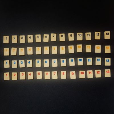 Magneet rummikub cijfers
