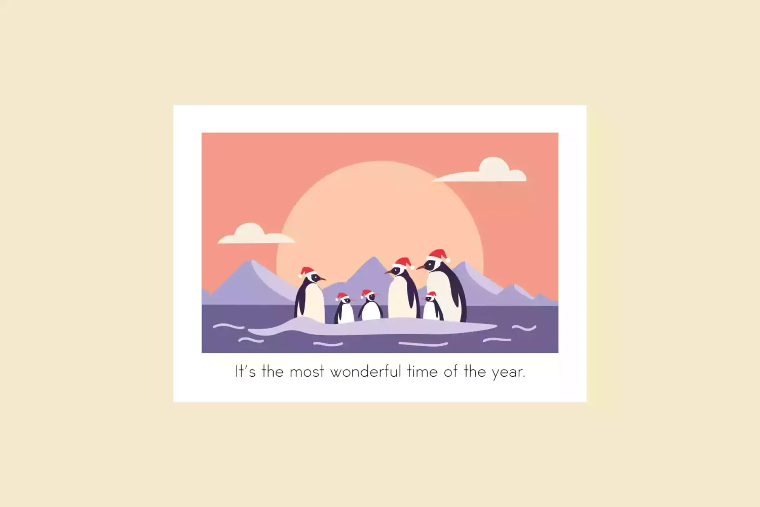 Kerstkaart - Pinguins | Studio Parkiet Kerstkaart - Pinguins | Studio Parkiet