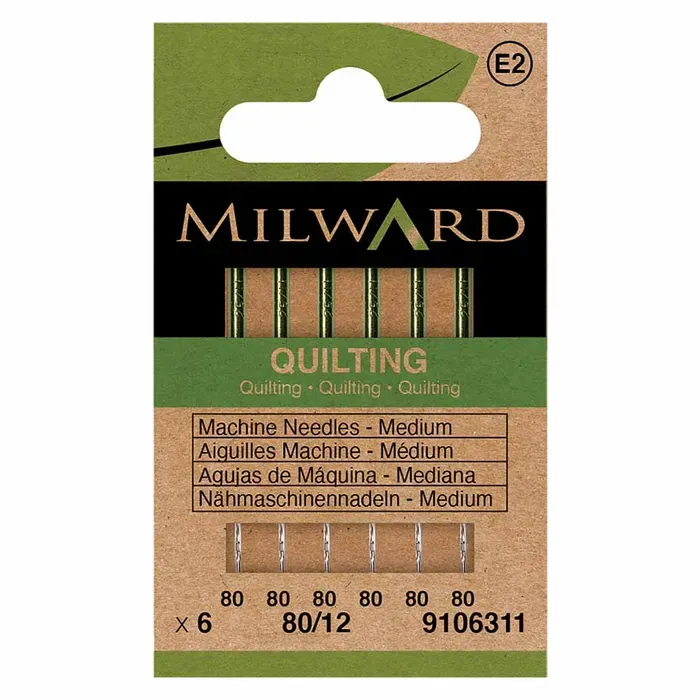 Milward Machinenaalden quilten 80-12 - 6st Milward Machinenaalden quilten 80-12 - 6st