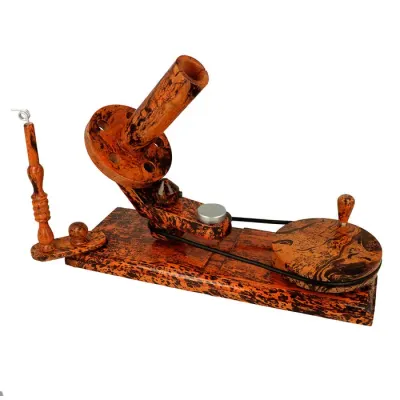 Scheepjes Wolmolen met tafelklem beukenhout tijger