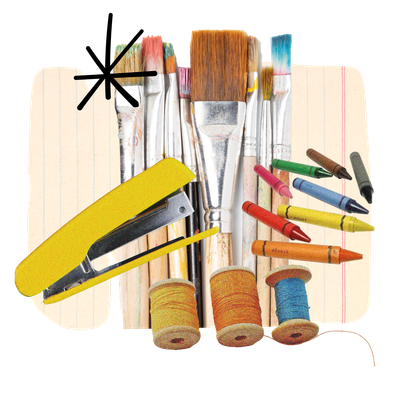 TWEEDEHANDS KNUTSELMATERIAAL