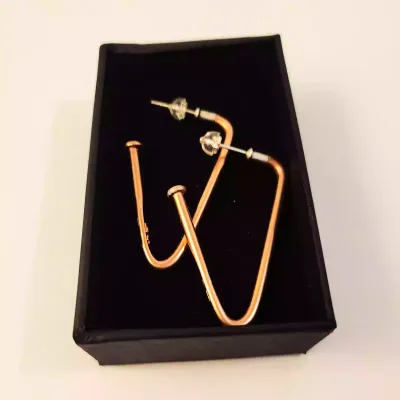 Oorbellen | Crazyclage | roze breinaald