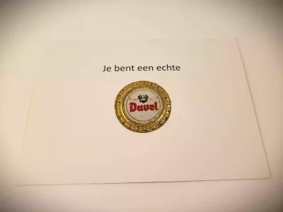 Wenskaart ' je bent een echte Duvel' Crazyclage