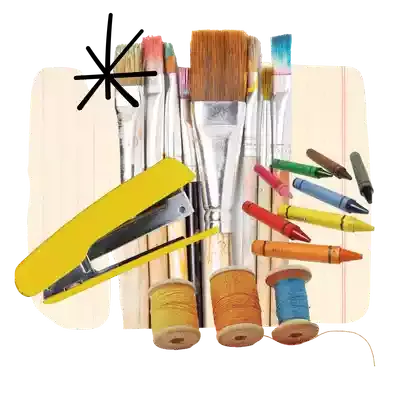 TWEEDEHANDS KNUTSELMATERIAAL