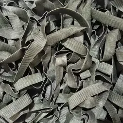 Zwarte elastiek per meter