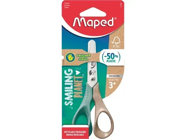 Linkse Schaar | Maped Smiling Planet | 12cm Linkse Schaar | Maped Smiling Planet | 12cm