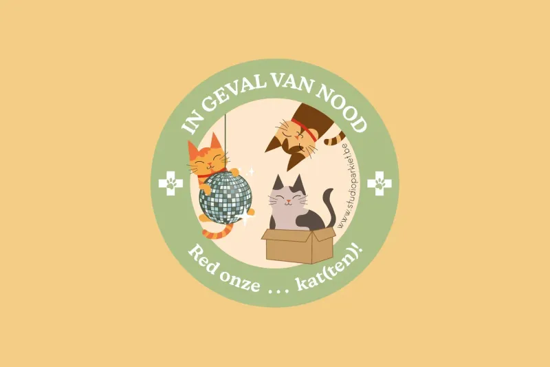 Huisdiersticker kat | Studio Parkiet