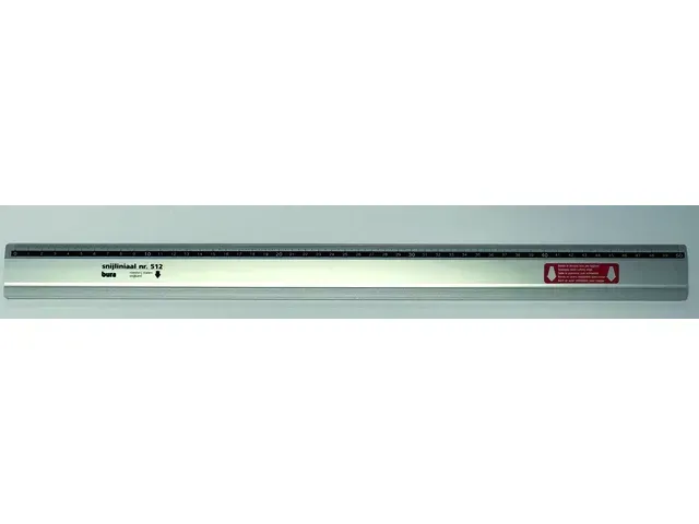 Snijliniaal 50 cm Rumold Bura 512 Antica aluminium
