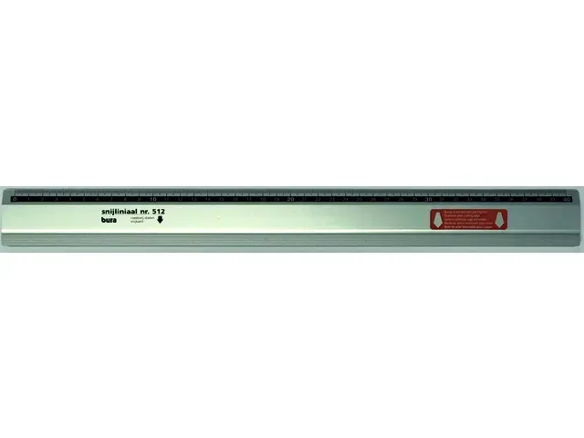Snijliniaal 40 cm Rumold Bura 512 Antica aluminium