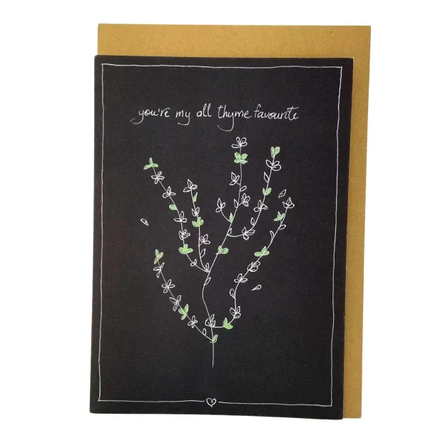 You're my all thyme favourite, kaartje Emma Nieke