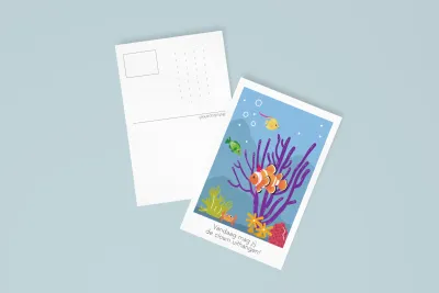 Postkaart - Vandaag mag je de clown uithangen | Studio Parkiet