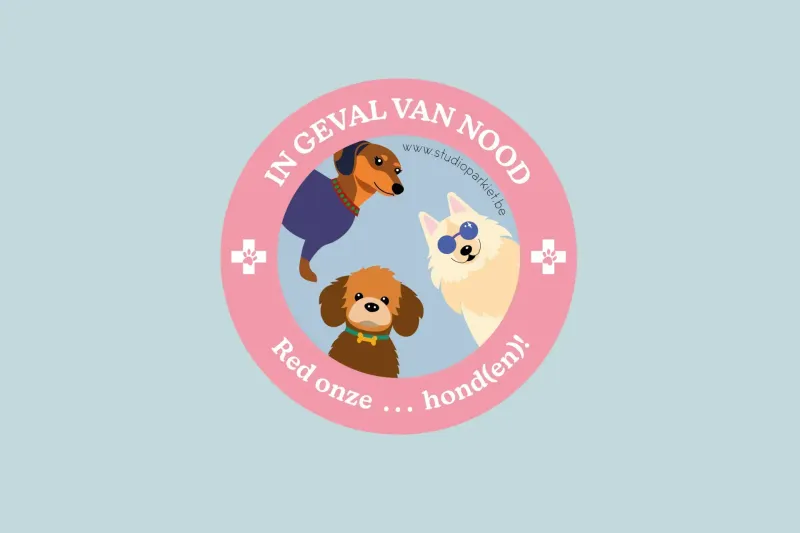 Huisdiersticker hond | Studio Parkiet | Studio Parkiet