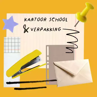 kantoor, school- en verpakkingsmateriaal