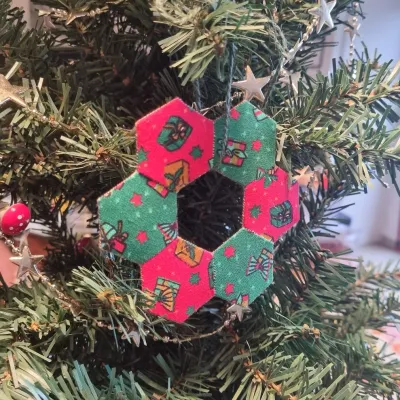 Workshop patchwork: kerstornament english paper piecing vr 11/12/2026
