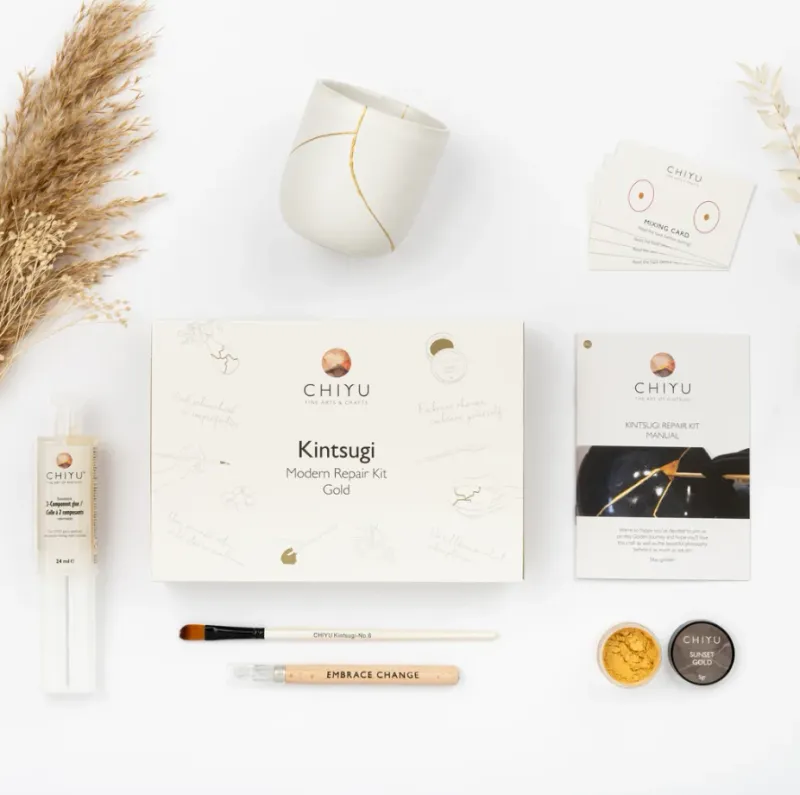 Chiyu Kintsugi kit 'modern repair set goud'