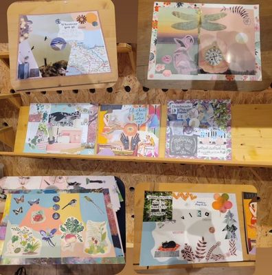 Collage-workshop voor groepen Collage-workshop voor groepen