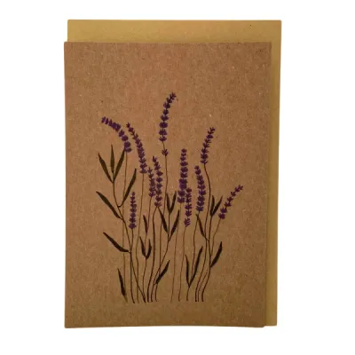 Lavendel, kaartje Emma Nieke