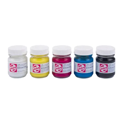 Talens Gouache Extra Fijn set | 5 x 50 ml flacons