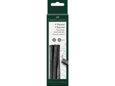 FABER CASTELL | houtskool 9 - 15 mm 4 stuks FABER CASTELL | houtskool 9 - 15 mm 4 stuks