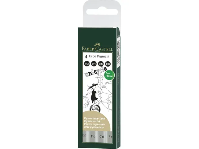 FABER CASTELL | Ecco Pigment 4-delig Etui 0.2 0.4 0.6 0.8 FABER CASTELL | Ecco Pigment 4-delig Etui 0.2 0.4 0.6 0.8