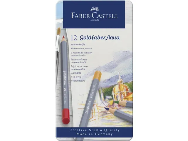 FABER CASTELL | aquarelpotloden 12 kleuren FABER CASTELL | aquarelpotloden 12 kleuren