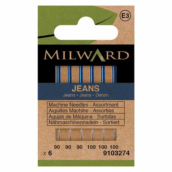 Milward Machinenaalden jeans ast 90-100 - 6st Milward Machinenaalden jeans ast 90-100 - 6st