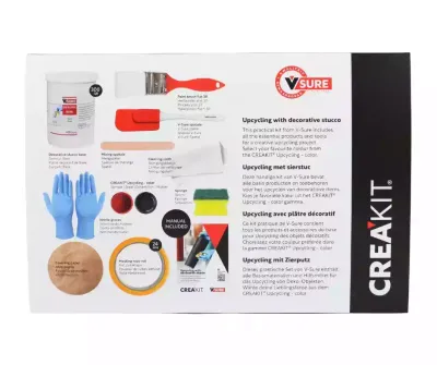 Knutselpakket | CREAKIT | Upcycling met decoratieve stucco