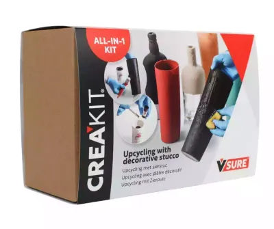 Knutselpakket | CREAKIT | Upcycling met decoratieve stucco